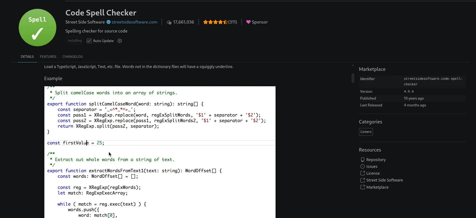 code-spell-checker-extension