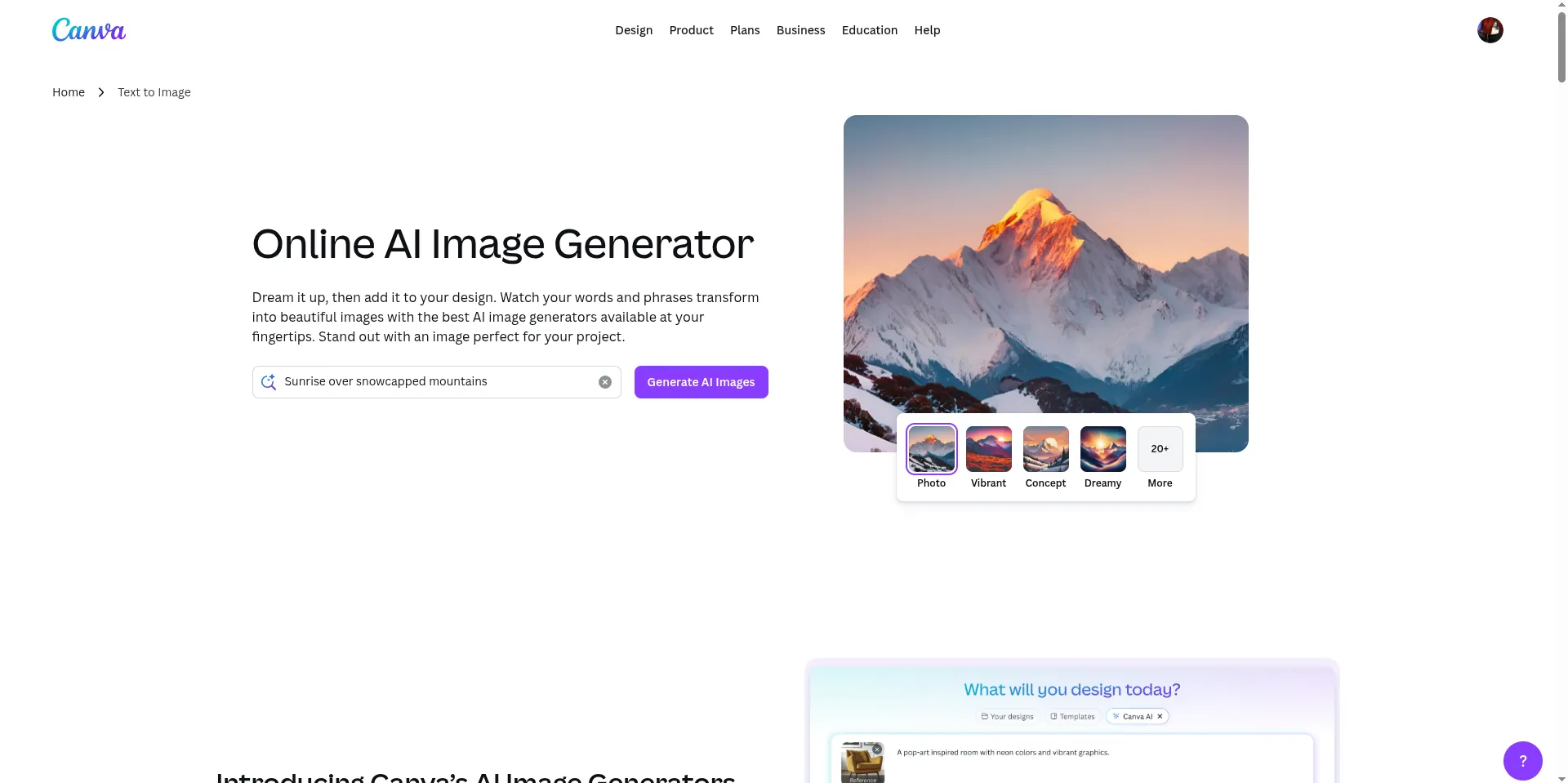 Canva AI Image